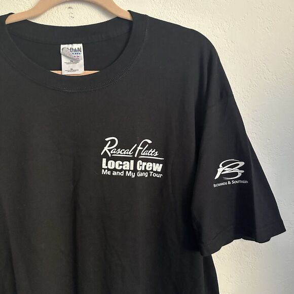 Vintage Rascal Flatts Me And My Gang Tour 2006 Local Black Crew size XL - Picture 6 of 6